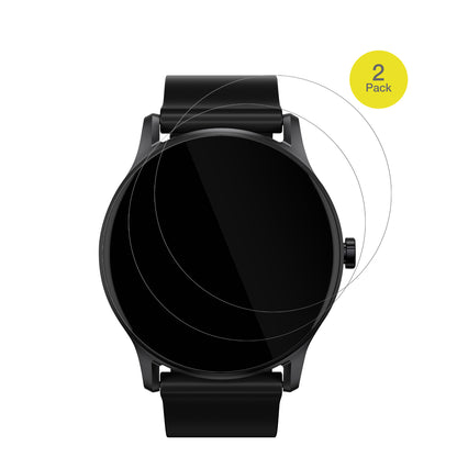 HaylouGS Smartwatch mit aufgebrachter dipos Displayschutzfolie, glasklare Darstellung ohne Einschränkungen