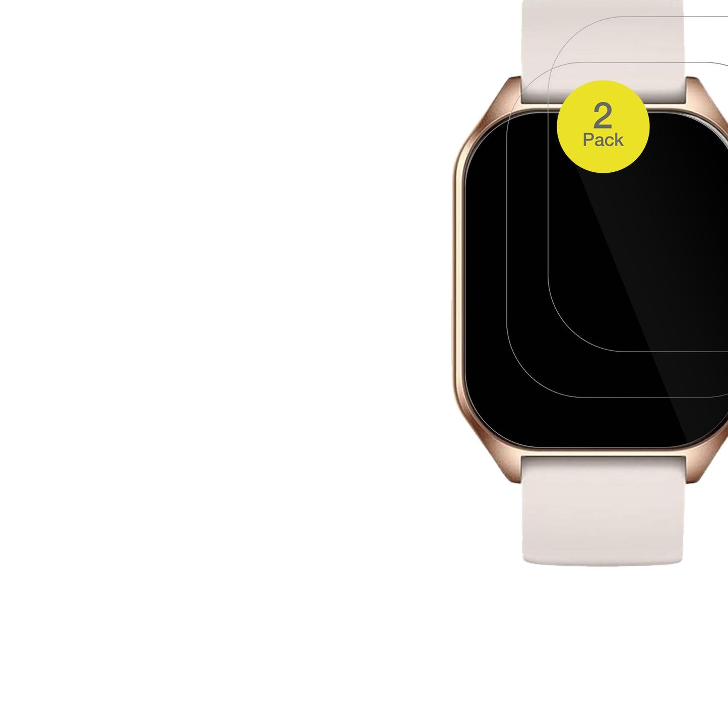 2x 3D Full Cover Schutzfolie für ZIMAOER Smartwatch 1.85 Zoll