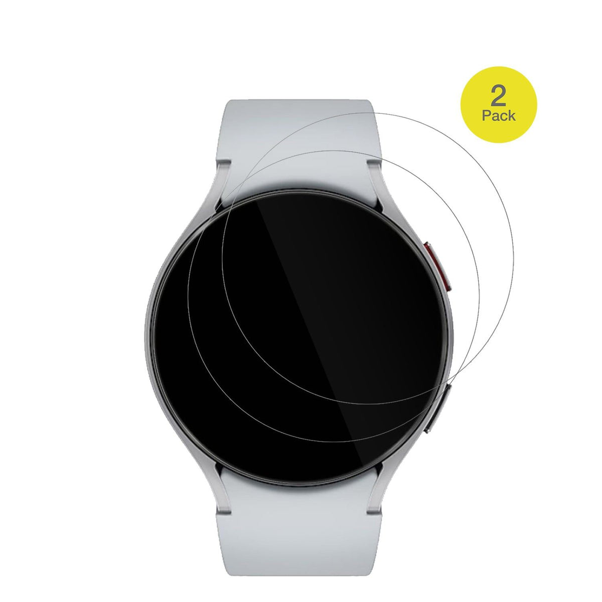 2x 3D Full Cover Schutzfolie für Samsung Galaxy Watch 6 44mm