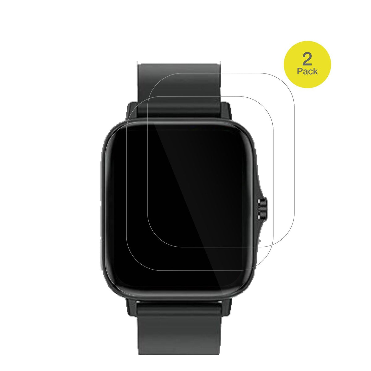 3x 3D Full Cover Schutzfolie für Kaseemi 1,7 Zoll Smartwatch