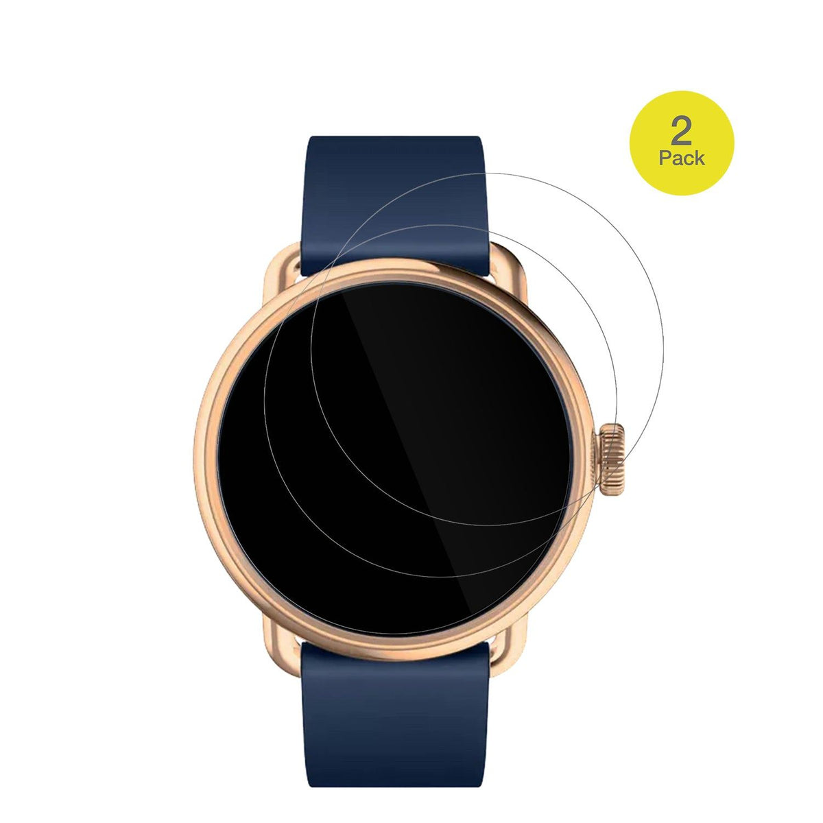 2x 3D Full Cover Schutzfolie für Withings Scanwatch 2 42mm