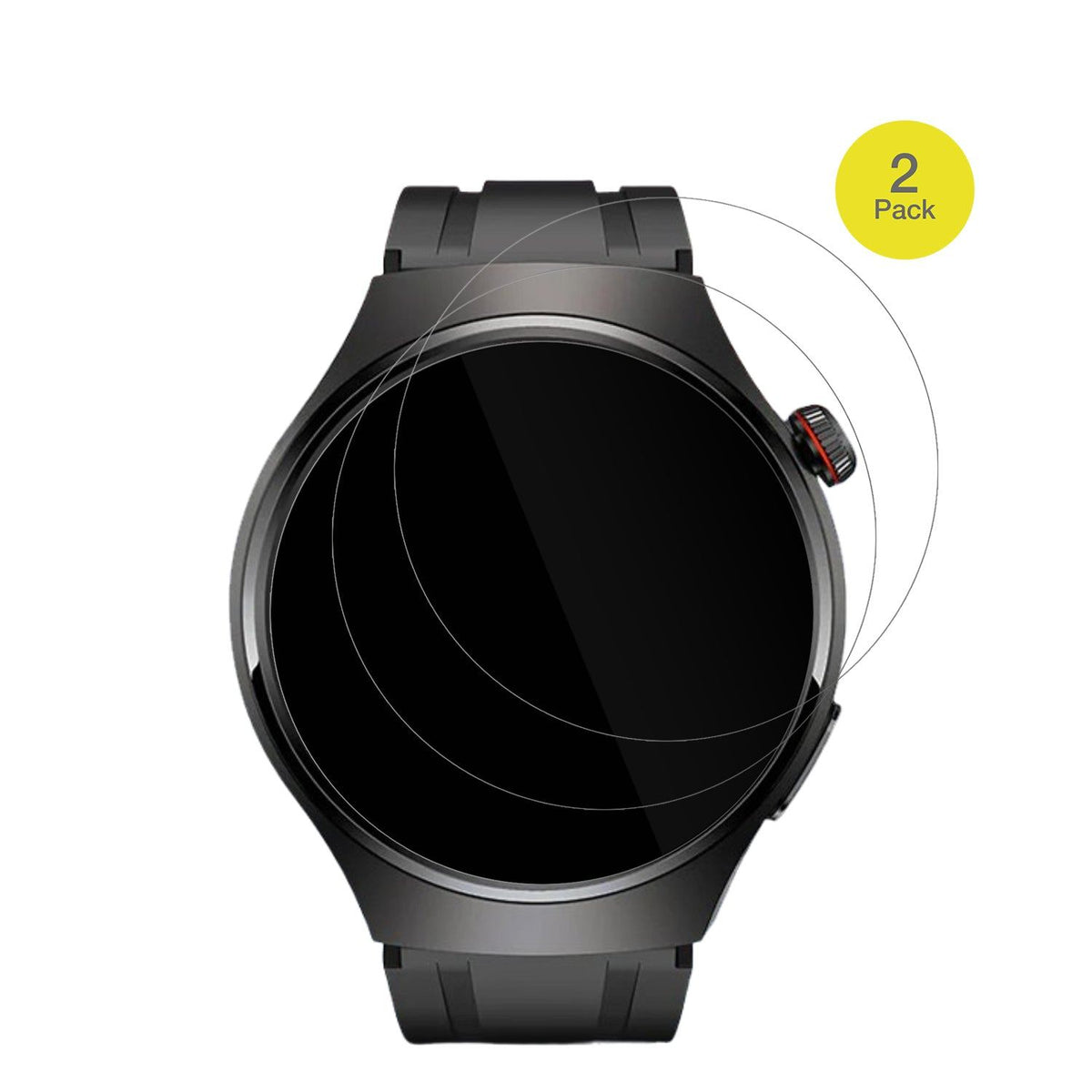 2x 3D Full Cover Schutzfolie für Rollme Hero M7 Smartwatch