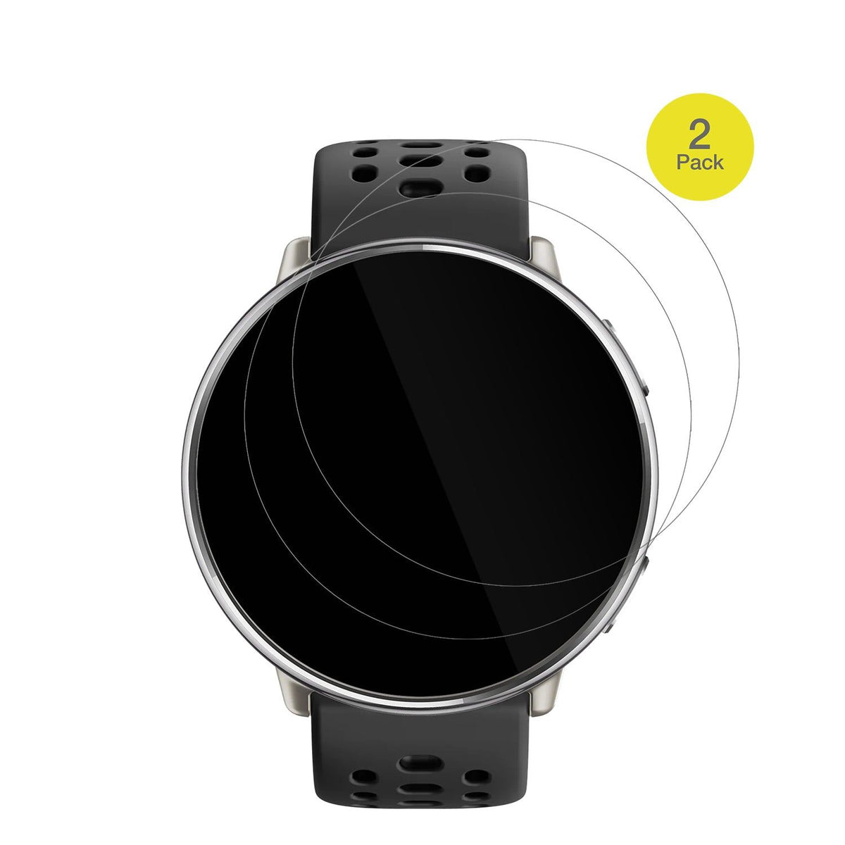 2x 3D Full Cover Schutzfolie für Amazfit Active 2