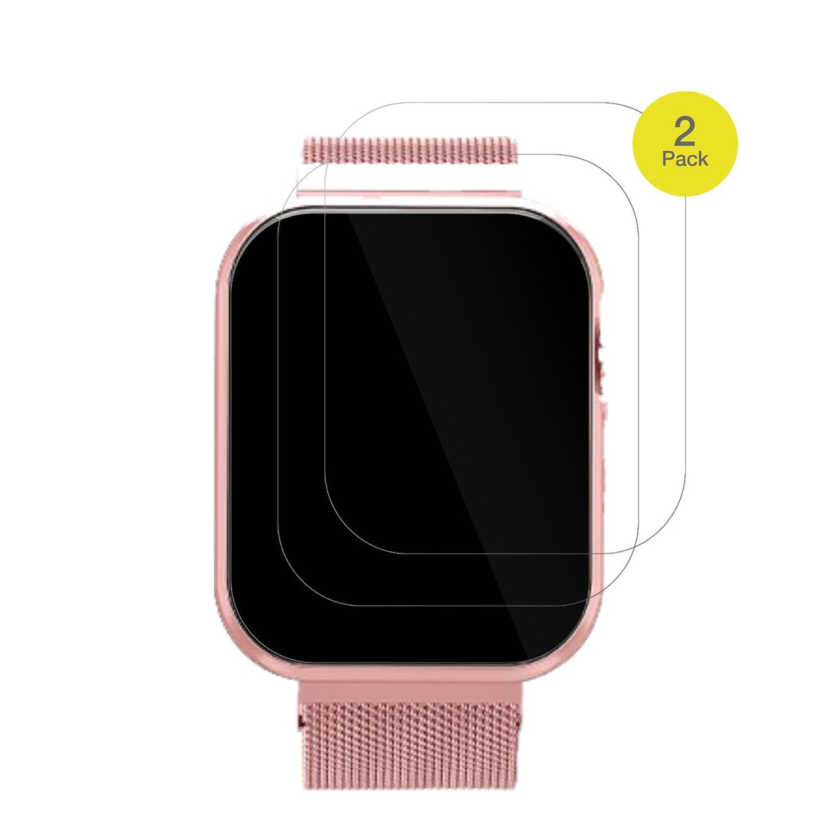 2x 3D Full Cover Schutzfolie für Banlvs Smartwatch 1.83 Zoll