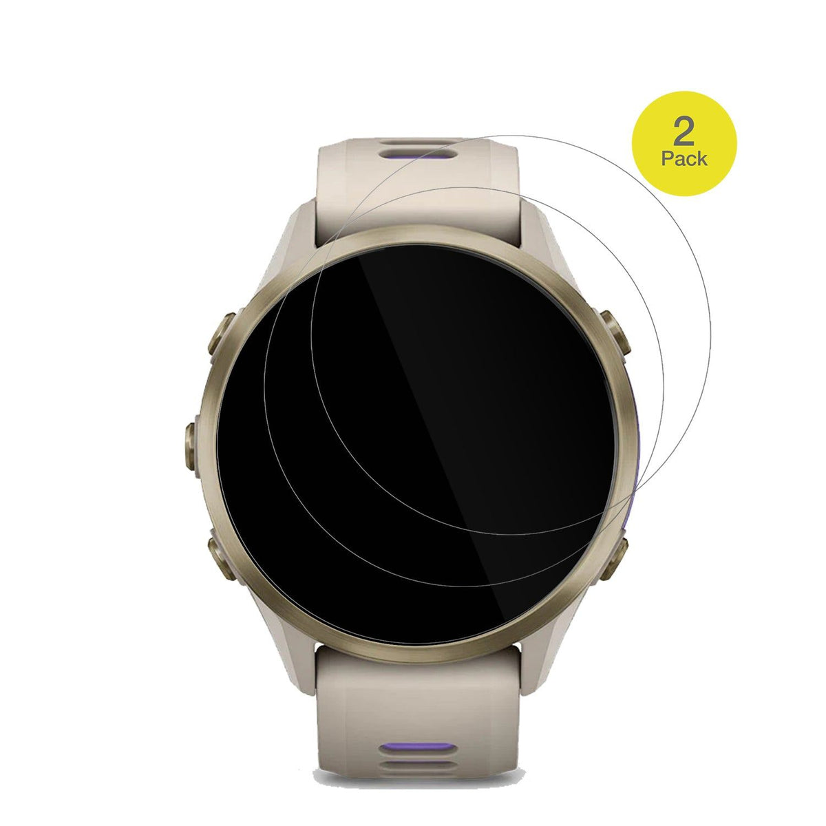 2x 3D Full Cover Schutzfolie für Garmin Forerunner 970