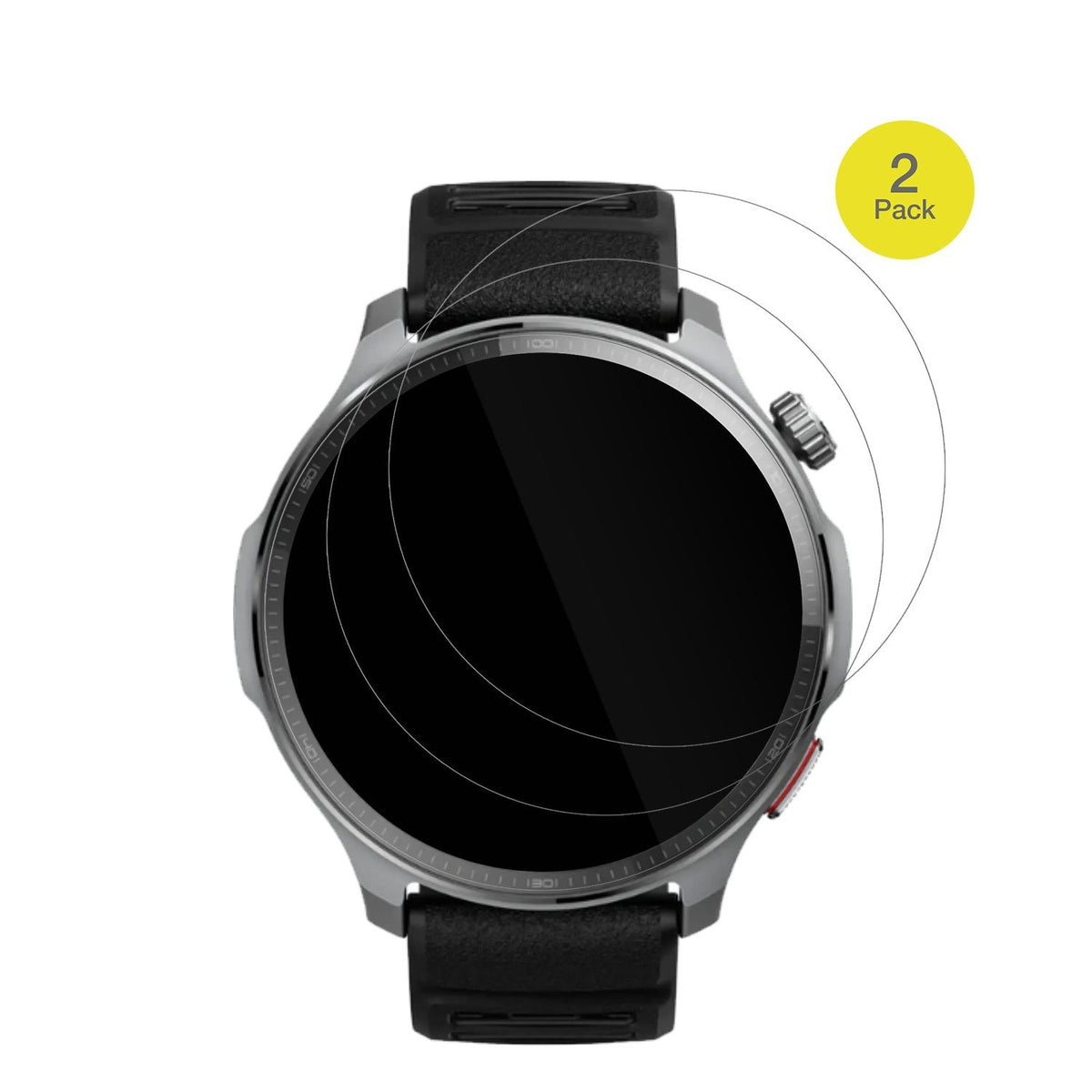 2x 3D Full Cover Schutzfolie für Huami Amazfit Balance 2 XT