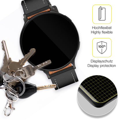 2x 3D Full Cover Schutzfolie für Pireware Nano Smartwatch