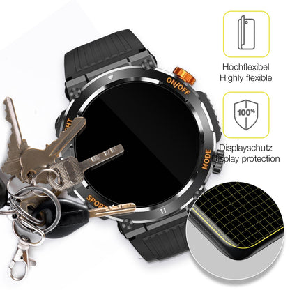 2x 3D Full Cover Schutzfolie für MEGALITH K52 Fitness Tracker