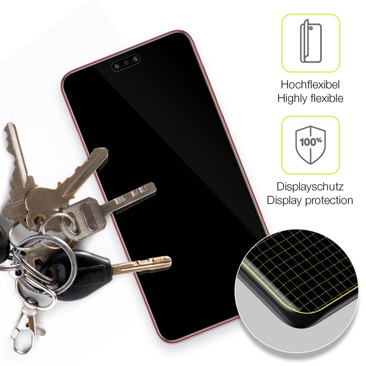 2x 3D Full Cover Schutzfolie für Huawei Mate 60 RS Ultimate