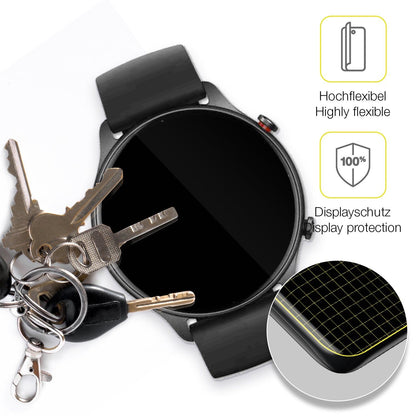 2x 3D Full Cover Schutzfolie für Amazfit GTR 2e