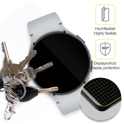 2x 3D Full Cover Schutzfolie für Samsung Galaxy Watch 6 44mm