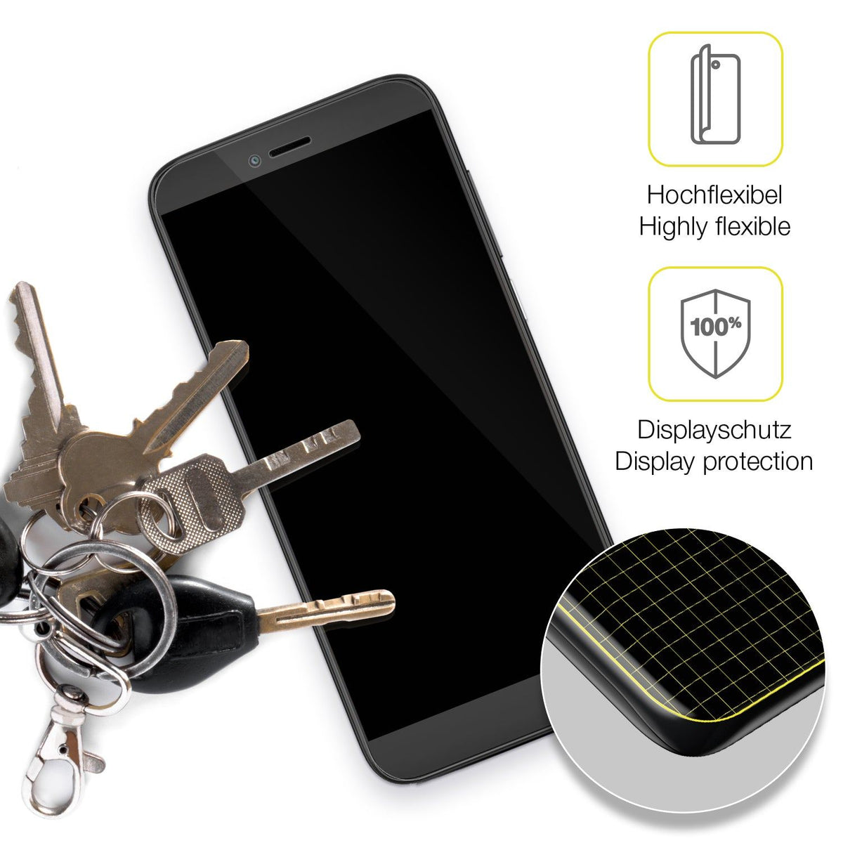 3x 3D Full Cover Schutzfolie für Coolpad Legacy SR