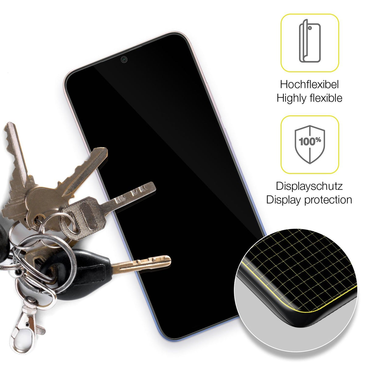 3x 3D Full Cover Schutzfolie für Xiaomi Redmi 9 Activ