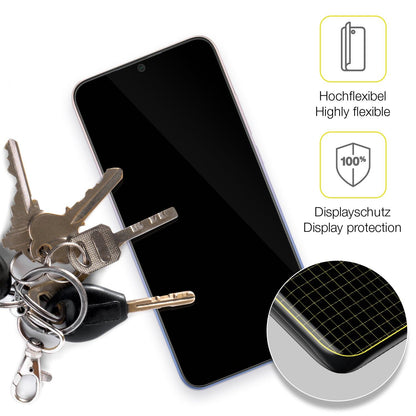 3x 3D Full Cover Schutzfolie für Xiaomi Redmi 9 Activ