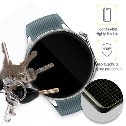 2x 3D Full Cover Schutzfolie für OnePlus Watch 2