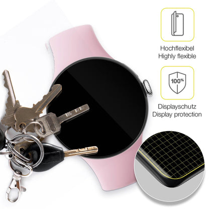 2x 3D Full Cover Schutzfolie für Google Pixel Watch 3 45mm