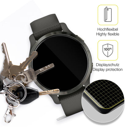 2x 3D Full Cover Schutzfolie für Garmin Venu 2s