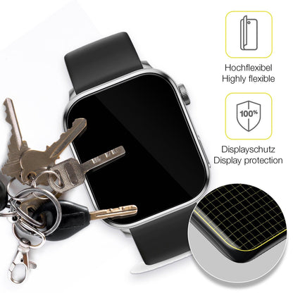 2x 3D Full Cover Schutzfolie für Ice-Watch Smart 3.0 1.78 Zoll