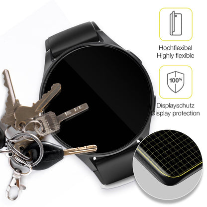 2x 3D Full Cover Schutzfolie für Hama 8900 1.32 Zoll Smartwatch