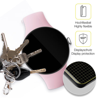 2x 3D Full Cover Schutzfolie für Google Pixel Watch 3 41mm