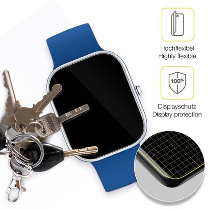 2x 3D Full Cover Schutzfolie für Slothcloud H97 Smartwatch