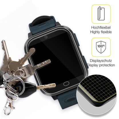 2x 3D Full Cover Schutzfolie für Noctiluxia K18FH Kinder Smartwatch