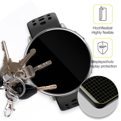 2x 3D Full Cover Schutzfolie für Amazfit Active 2
