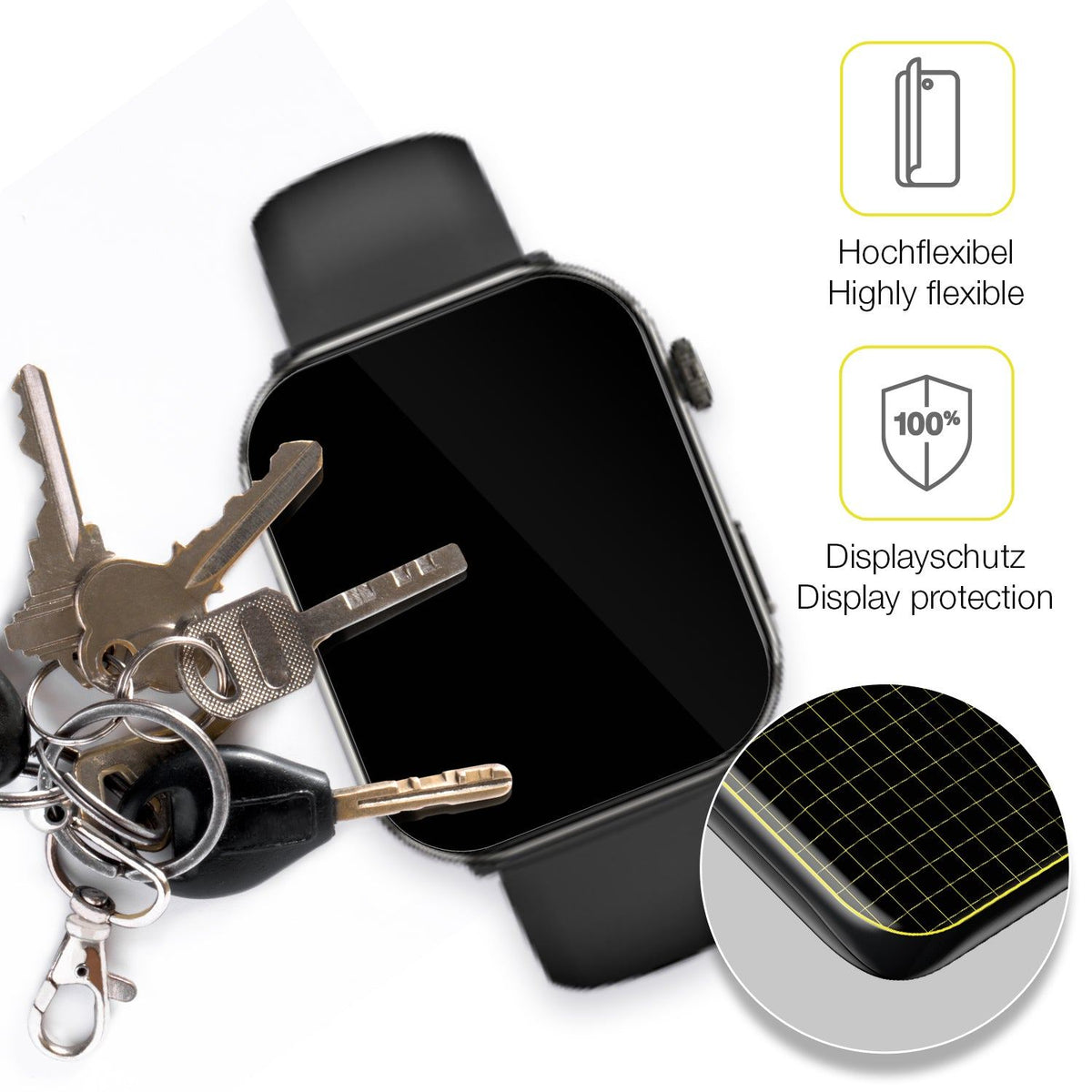 2x 3D Full Cover Schutzfolie für Blackview R60