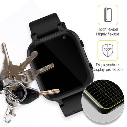 2x 3D Full Cover Schutzfolie für Ruopoem Smartwatch Kinder