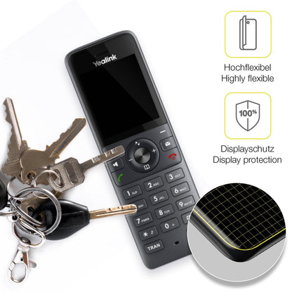 2x 3D Full Cover Schutzfolie für Yealink W71H Dect