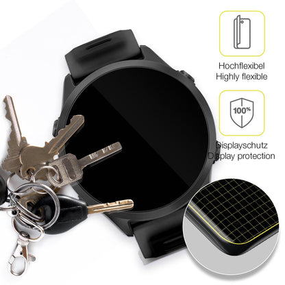 2x 3D Full Cover Schutzfolie für Garmin Forerunner 570 42mm