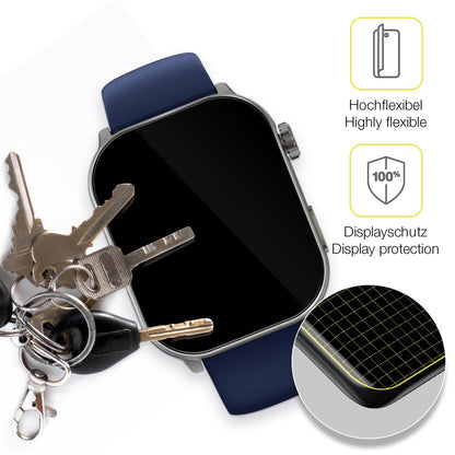 2x 3D Full Cover Schutzfolie für GARD PRO Health Smartwatch 3 41mm