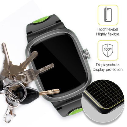 2x 3D Full Cover Schutzfolie für anyloop Kinder Smartwatch