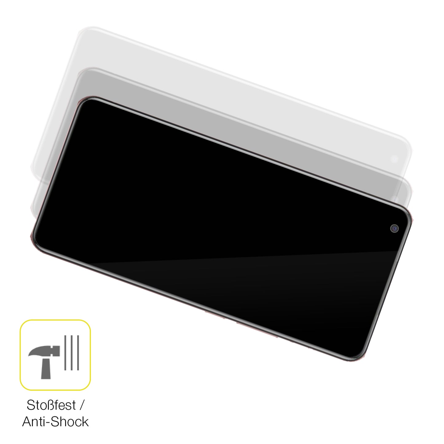 Schutz gegen Kratzer auf dem Vivo X50 Glas durch Schlüssel oder Ähnliches