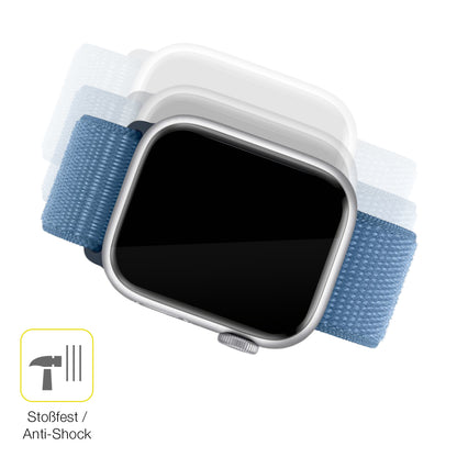 2x 3D Full Cover Schutzfolie für Apple Watch Series 9 41mm