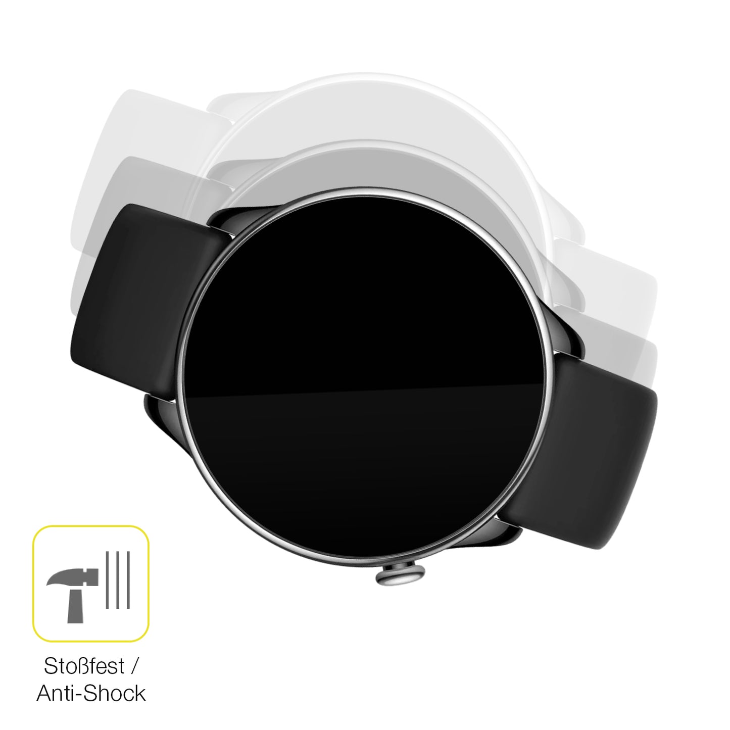 2x 3D Full Cover Schutzfolie für Amazfit GTR mini