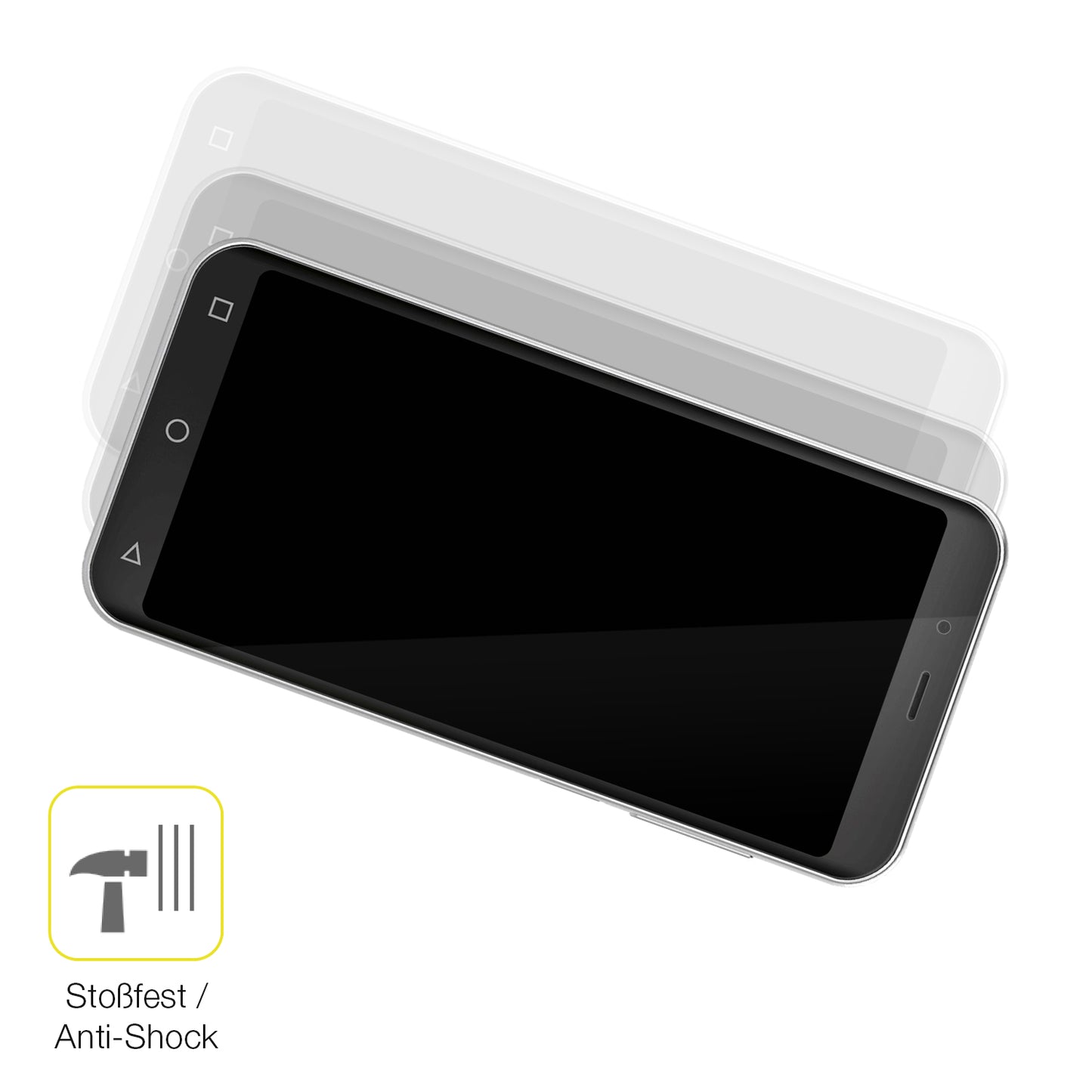 2x 3D Full Cover Schutzfolie für Emporia Smart.4