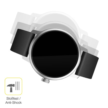 2x 3D Full Cover Schutzfolie für Withings Scanwatch 38mm Gen. 1