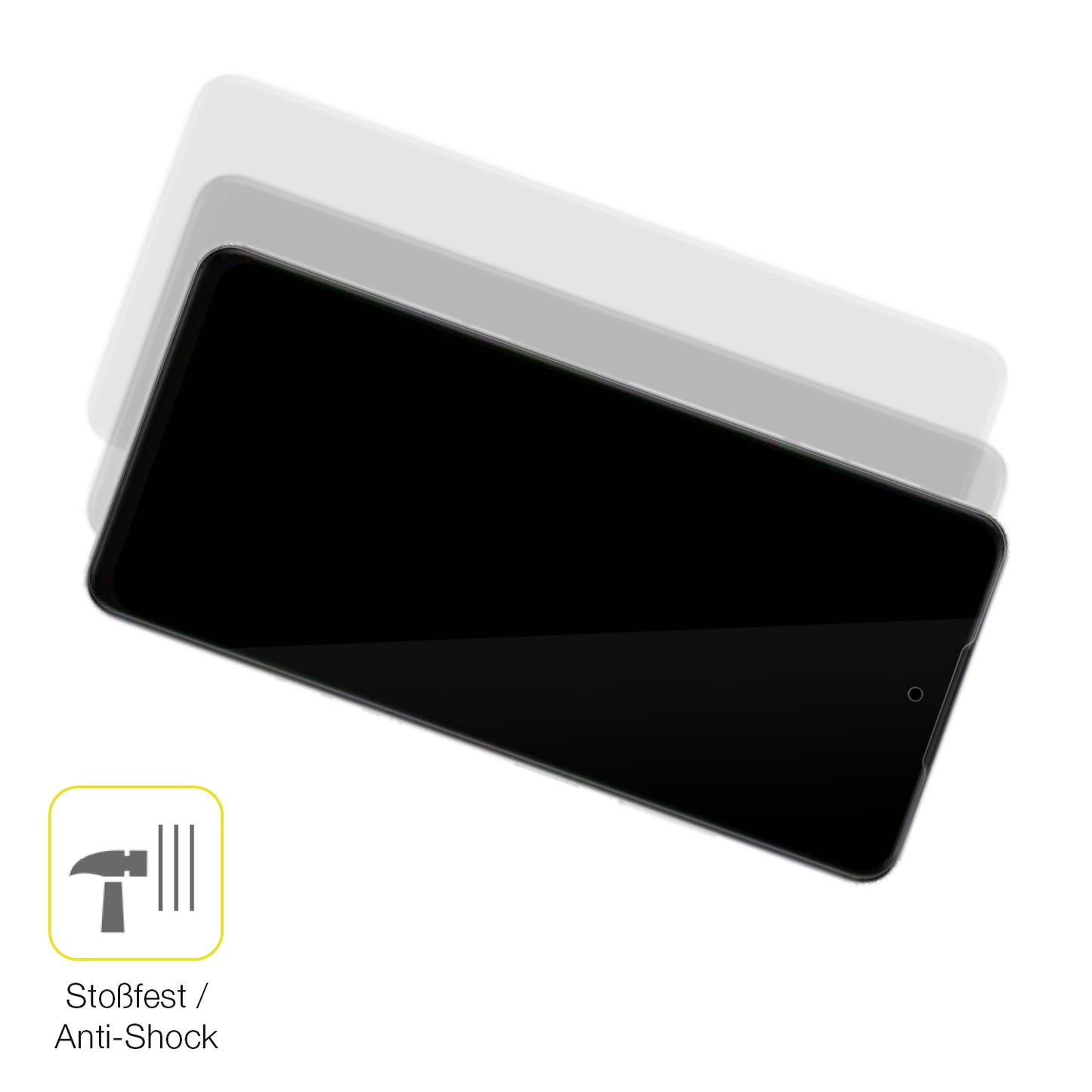 2x 3D Full Cover Schutzfolie für Oppo A5 4G