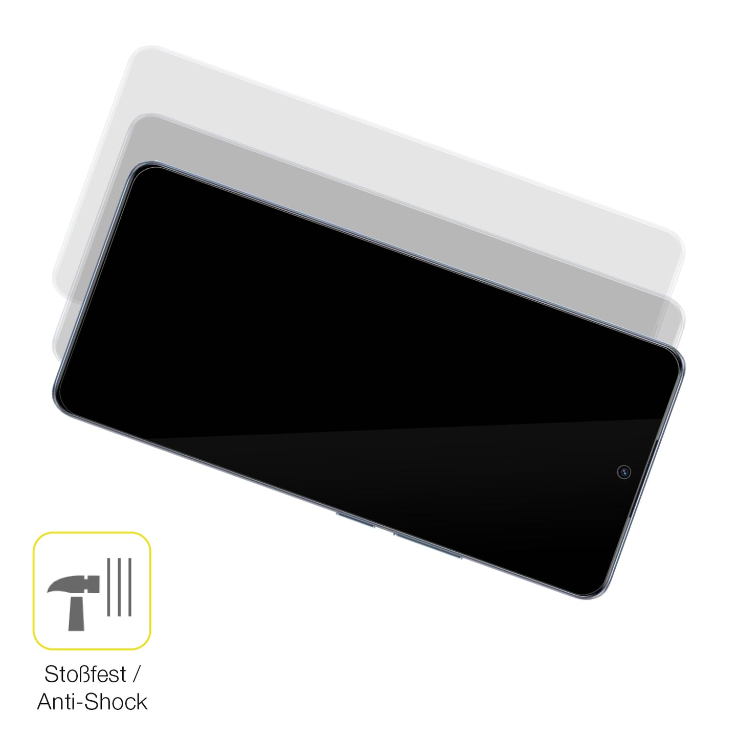 2x 3D Full Cover Schutzfolie für Realme Narzo 70 Pro 5G