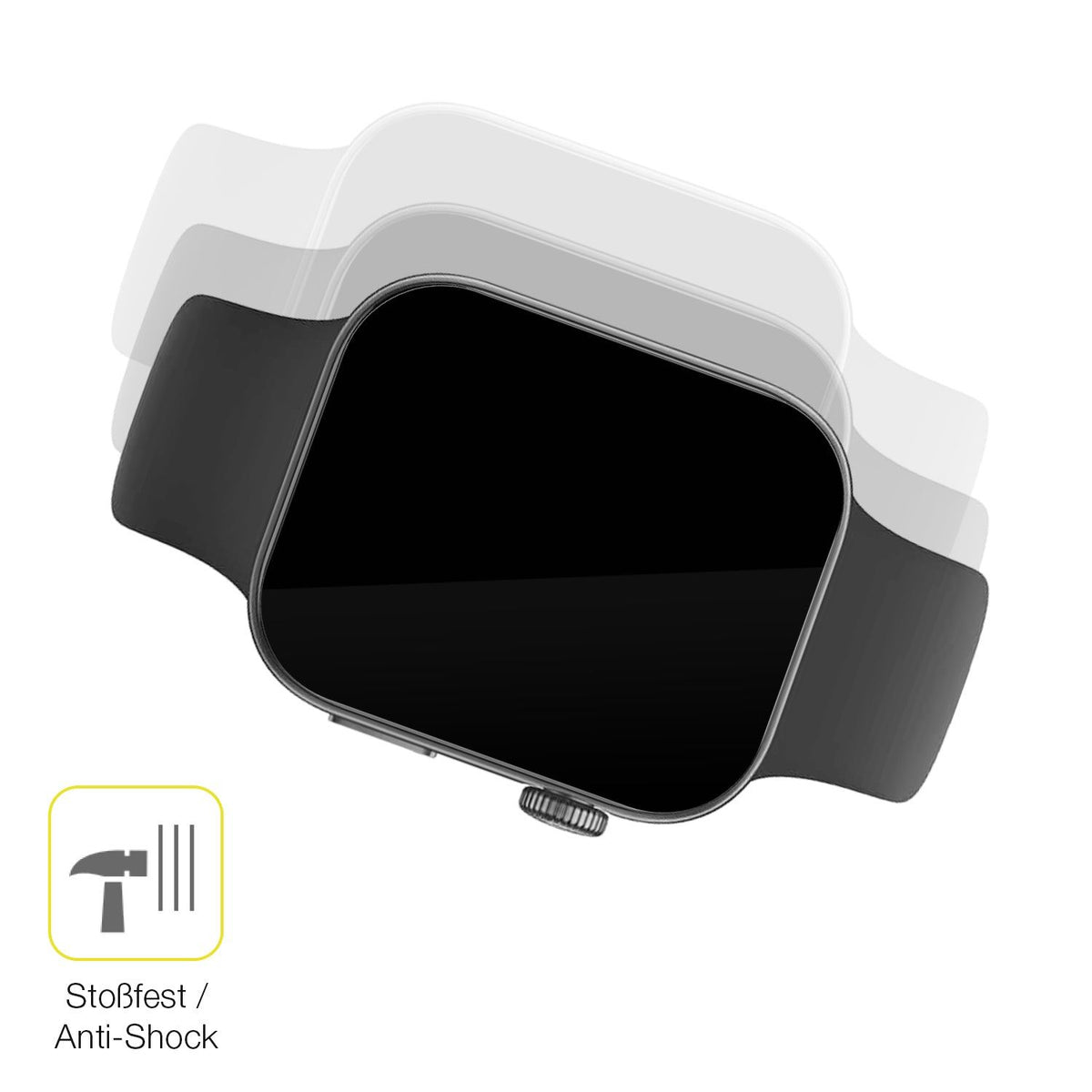 2x 3D Full Cover Schutzfolie für Huawei Watch Fit 4