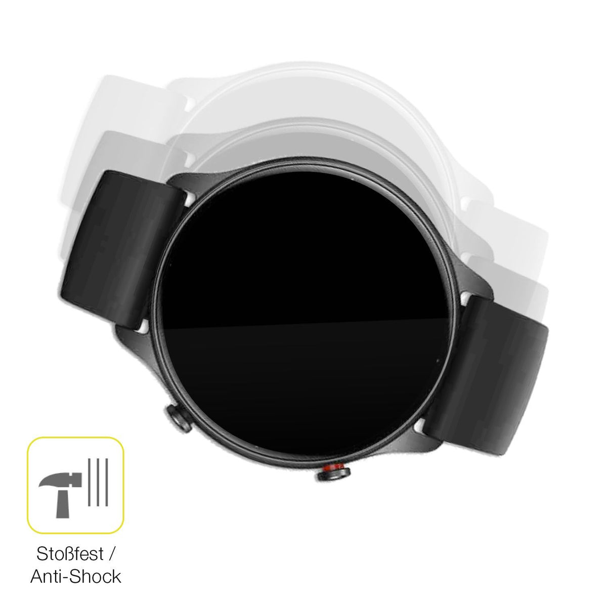 2x 3D Full Cover Schutzfolie für Amazfit GTR 2e