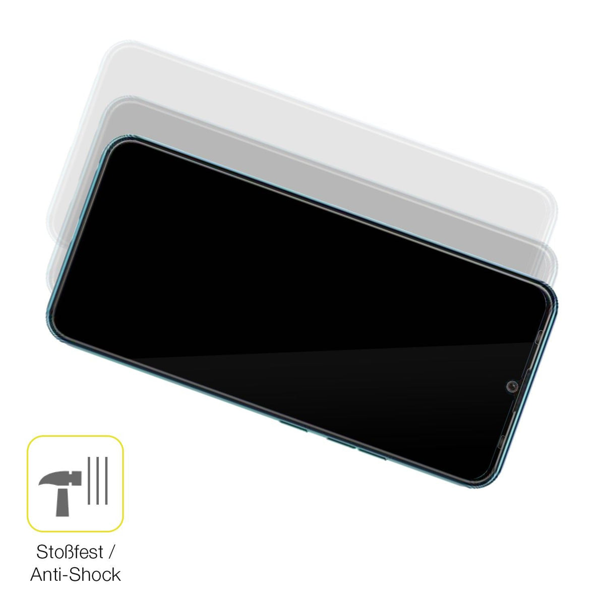 2x 3D Full Cover Schutzfolie für Tecno Spark 9