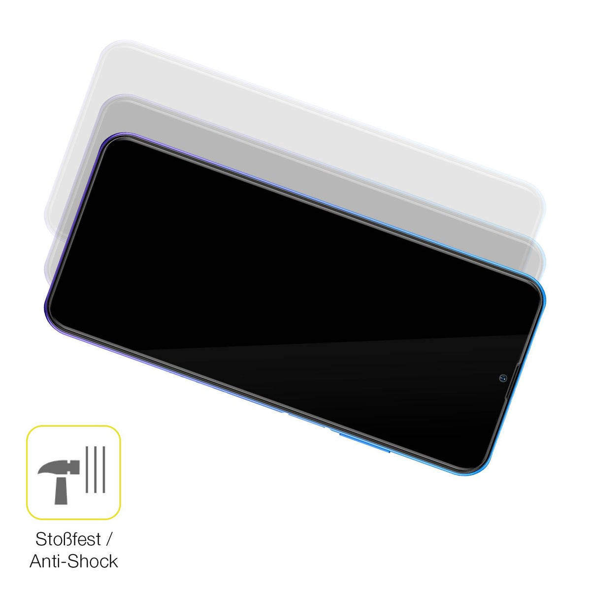 2x 3D Full Cover Schutzfolie für Ulefone Note 12P