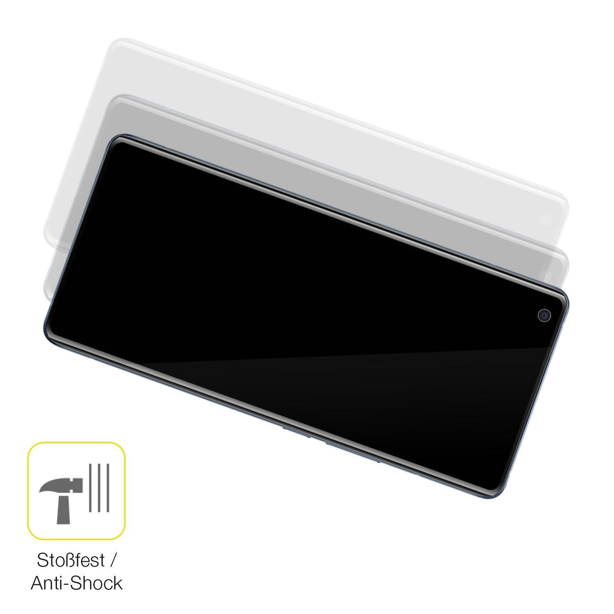 2x 3D Full Cover Schutzfolie für VIVO X50 Pro Plus