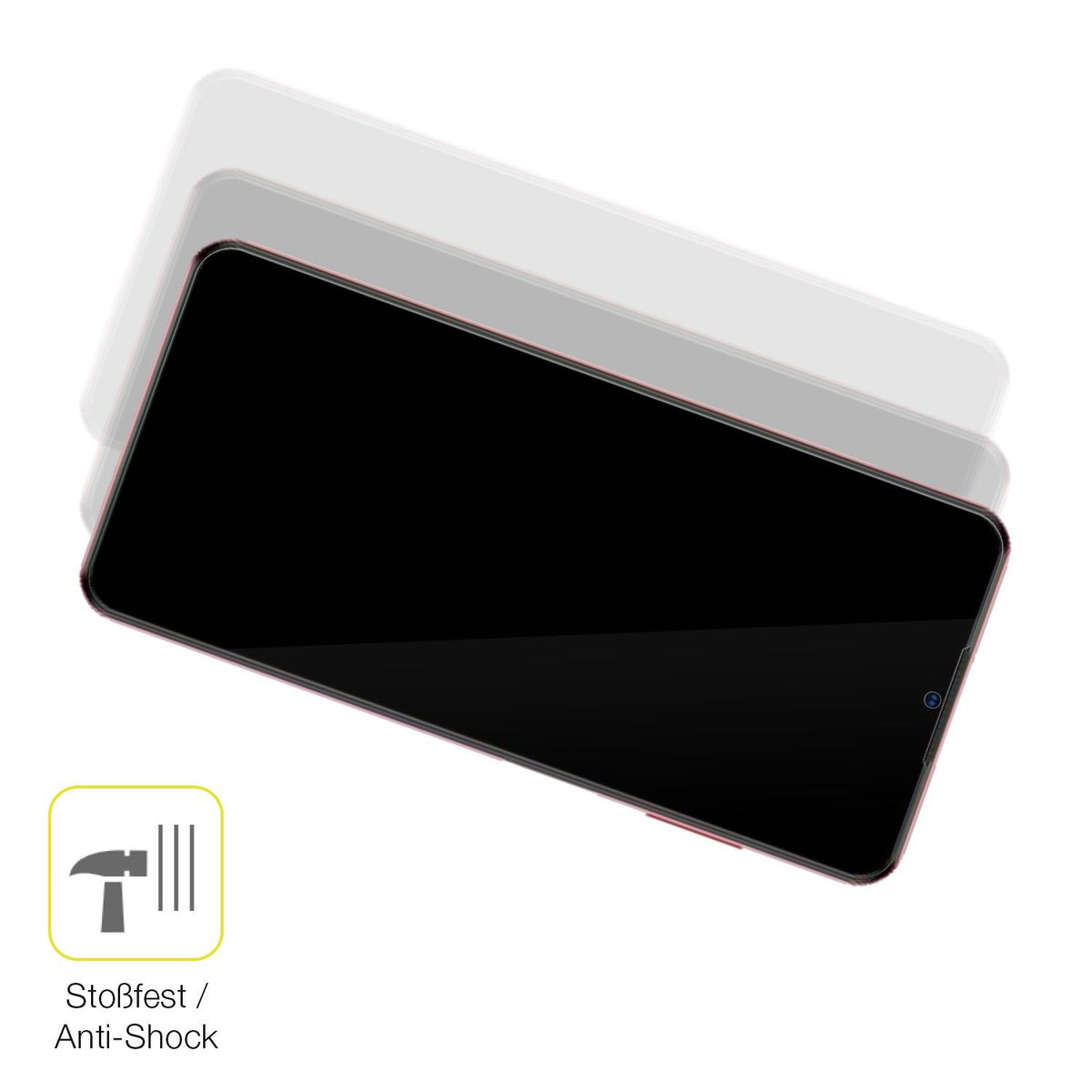 2x 3D Full Cover Schutzfolie für ZTE Blade V40 Vita