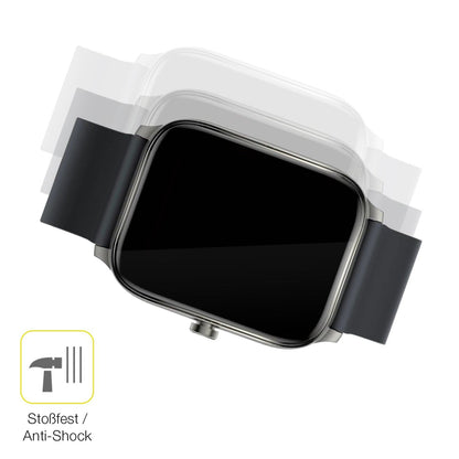2x 3D Full Cover Schutzfolie für Haylou GST Smartwatch