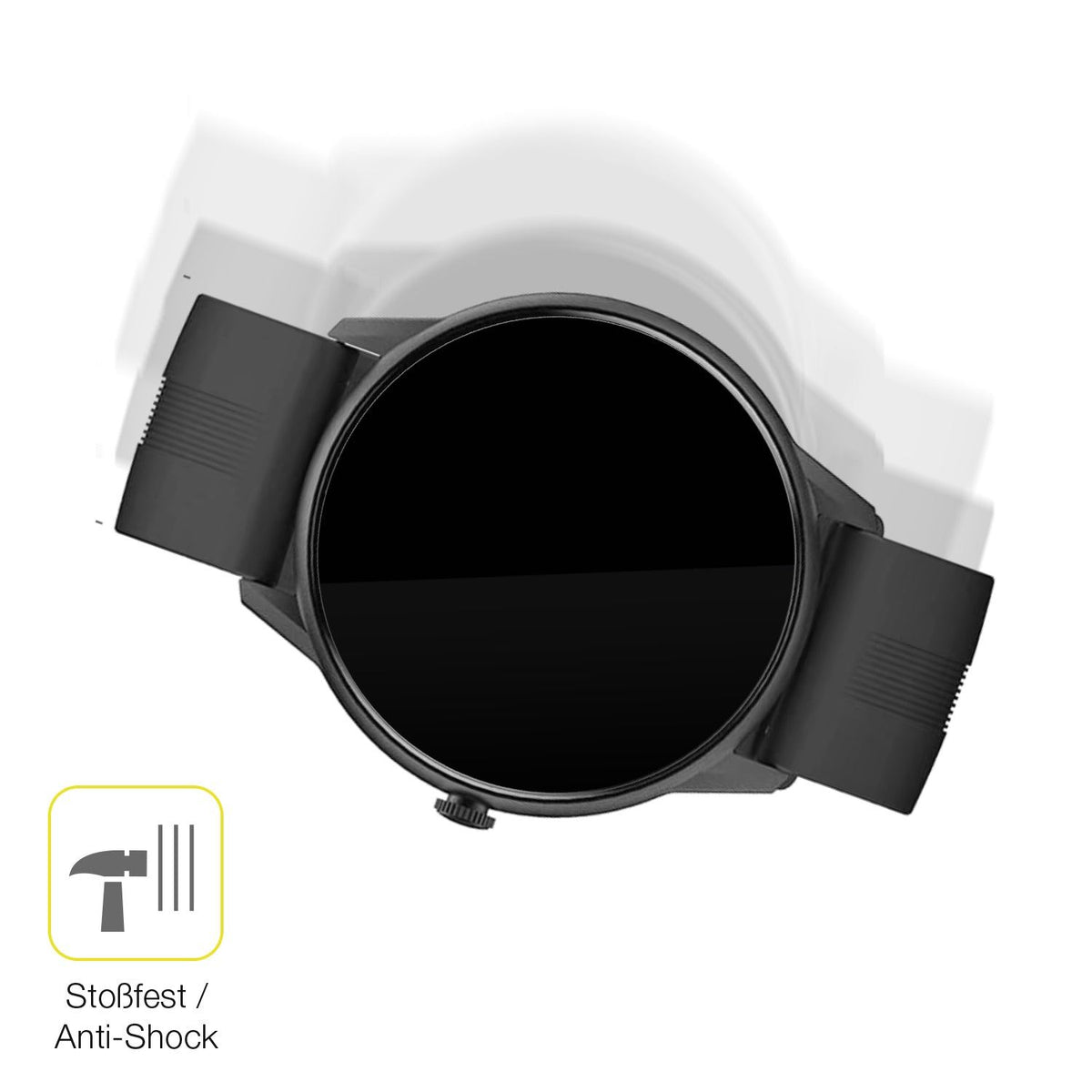 2x 3D Full Cover Schutzfolie für Lytimes 1,3 Zoll Smartwatch