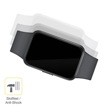 2x 3D Full Cover Schutzfolie für Samsung Galaxy Fit 3