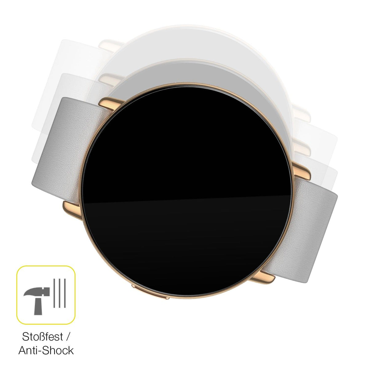 2x 3D Full Cover Schutzfolie für Zepp E Smartwatch